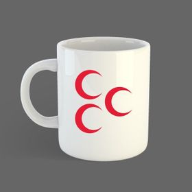 Özgüvenal Üç Hilal Beyaz Kupa Bardak