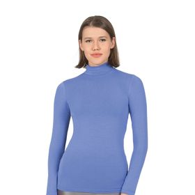 Özkan 26031 Mor Pamuklu Uzun Kollu Balıkçı Yaka Kadın Body