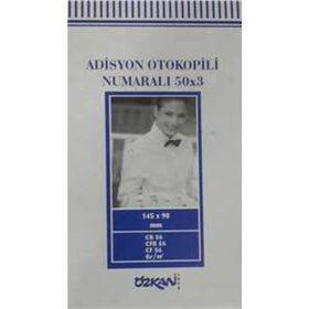 Özkan 3 Nüsha Numaralı Fotokopili Adisyon Fişi