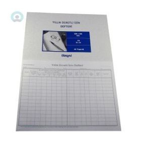 Özkan BM732 0358 40 Yaprak Yıllık Ücretli İzin Defteri