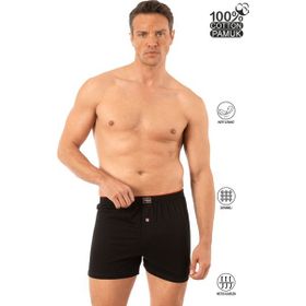 Özkan Underwear 0041 Siyah Şardonlu Erkek Boxer