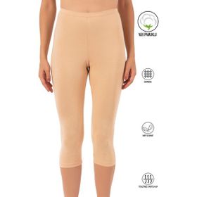 Özkan Underwear 0458 Ten Pamuklu Likralı Süprem Kadın Kapri Tayt