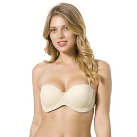 Özkan Underwear LEJARDIN-7043 Ten Micro Sırtı Seffaf Silikonlu Kadın Sütyen