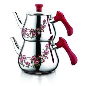 Özkent 348 Piramit Desenli Mini Çaydanlık