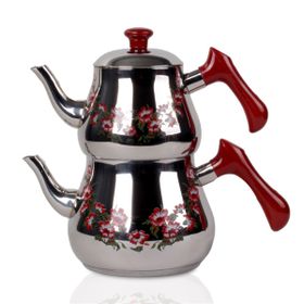 Özkent 348 Piramit Desenli Mini Çaydanlık