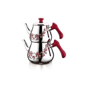 Özkent 348 Piramit Desenli Mini Çaydanlık