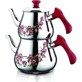 Özkent 348 Piramit Desenli Mini Çaydanlık