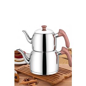 Özkent K-392 Rose Gold Vista Orta Boy Sade Çaydanlık