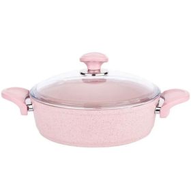 Özkent Pembe Granit 24 cm Kısa Tencere