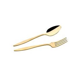 Özlife 60 Parça Ela Gold Çatal Kaşık Takımı