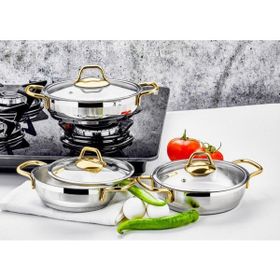Özlife Ada Sade 6 Parça Güveç Tencere Seti