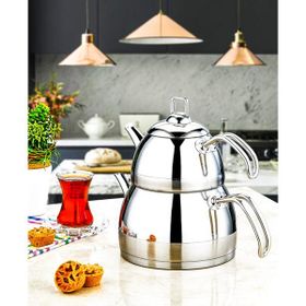 Özlife Ela 4 Parça 1 lt Büyük Boy Çaydanlık