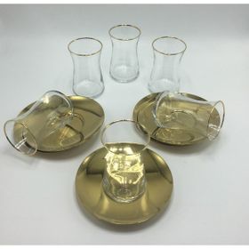 Özlife Ela Titanyum Gold 12 Parça Çay Seti