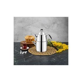 Özlife Emirgan 4 Parça Silikon Saplı Aile Boy Çaydanlık Takımı