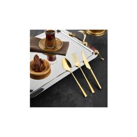 Özlife Titanyum 36 Gold Parça Çatal Kaşık Bıçak Takımı