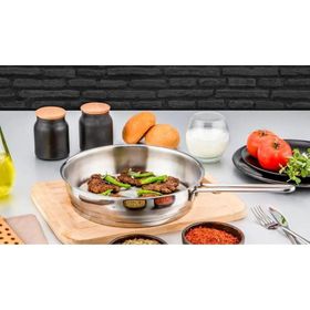 Özlife TP-4015 Polo 24 cm Sade Çelik Tava