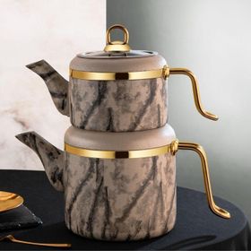 Özlife Vigo 2.25 lt Aile Boy Golden Granit Çaydanlık Takımı