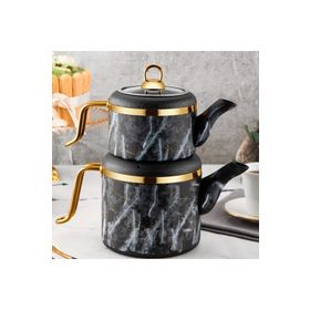 Özlife Vigo 2.25 lt Aile Boy Golden Granit Çaydanlık Takımı