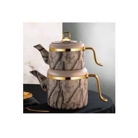Özlife Vigo 2.25 lt Aile Boy Golden Granit Çaydanlık Takımı