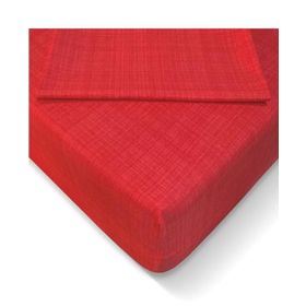 Özlü 100x200 cm Kırmızı Fitted Lastikli Tek Kişilik Çarşaf Seti