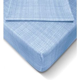 Özlü 160x200 cm Açık Mavi Fitted Lastikli Çift Kişilik Çarşaf Seti