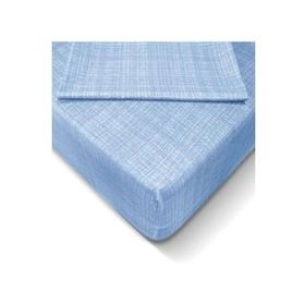 Özlü 160x200 cm Açık Mavi Fitted Lastikli Çift Kişilik Çarşaf Seti