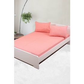 Özlü 160x200 cm Somon Fitted Lastikli Çift Kişilik Çarşaf Seti