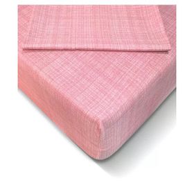 Ozlu Fitted Lastikli Tek Kisilik Carsaf Seti (100X200)-Pudra