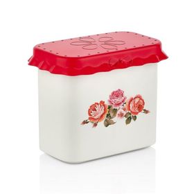 Özmet 1.4 lt Çiçek Desenli Erzak Kabı