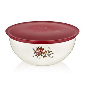 Özmet Yuvarlak Çiçek Desenli 3.5 lt Saklama Kabı
