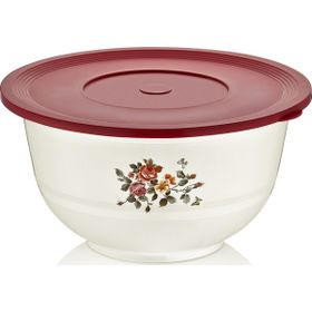 Özmet Yuvarlak Çiçek Desenli 4.5 lt Saklama Kabı