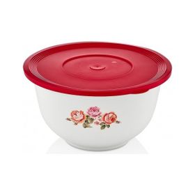 Özmet Yuvarlak Çiçek Desenli 4.5 lt Saklama Kabı