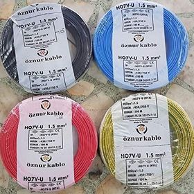 Öznur 1.5 mm Nya Kırmızı 100 m %100 Bakır Kablo