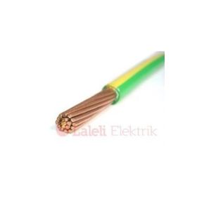 Öznur 10 mm Nya Sarı Yeşil 100 m %100 Bakır Kablo