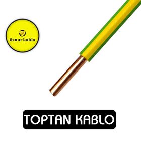 Öznur 10 mm Sarı Yeşil NYA Kablo