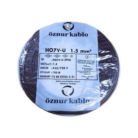 Öznur 1,5 mm Kahverengi H07V-U Nya Kablo
