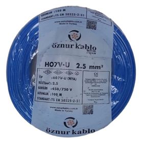 Öznur 2.5 mm 100 mt Mavi NYA Kablo
