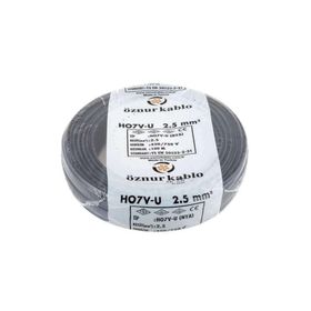 Öznur 2.5 mm 100 mt Siyah NYA Kablo
