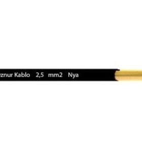 Öznur 2.5 mm 100 mt Siyah NYA Kablo