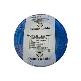 Öznur 2.5 mm Nya Mavi 100 m %100 Bakır Kablo