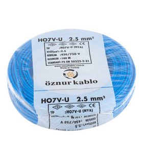 Öznur 2,5 mm NYA Mavi Kablo