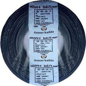 Öznur 2x0.75 mm 25 mt Siyah TTR Kablo