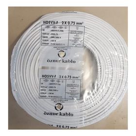 Öznur 2x0.75 mm 50 mt Beyaz TTR Kablo