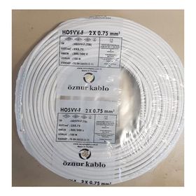 Öznur 2x0.75 mm 50 mt Beyaz TTR Kablo