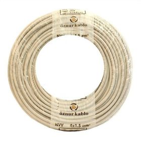 Öznur 2x0.75 mm 50 mt Beyaz TTR Kablo