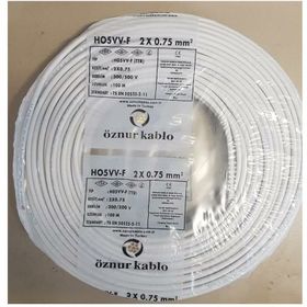 Öznur 2x0.75 mm 50 mt Beyaz TTR Kablo