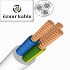 Öznur 3x0.75 mm Ttr 100 m Beyaz Kablo