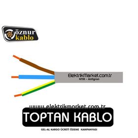 Öznur 3x4 mm NYM Antigron Kablo