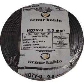 Öznur 4 mm 100 mt Siyah NYA Kablo