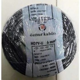Öznur 6 mm 100 mt Siyah NYA Kablo